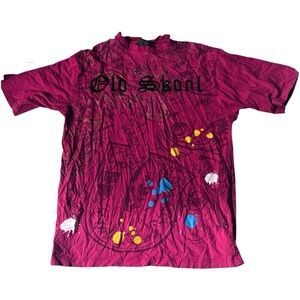 Old Skool Men's Short Sleeve Tee - Vibrant Magenta